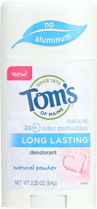 Tom's Of Maine: Natural Long Lasting Natural Deodorant Natural Powder, 2.25 Oz