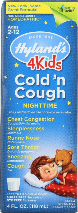 Hyland's: Nighttime Cold 'n Cough 4 Kids, 4 Oz