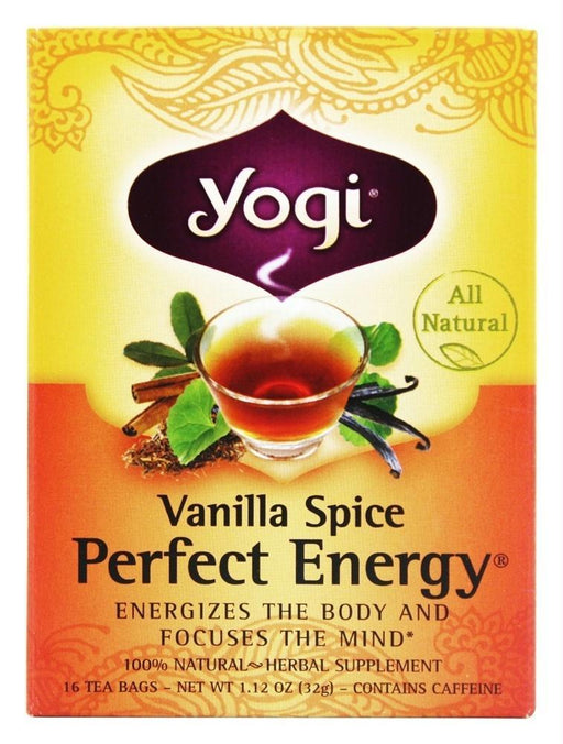 Yogi Tea: Perfect Energy All Natural Tea Vanilla Spice, 16 Tea Bags