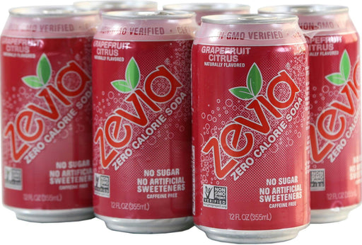 Zevia: Grapefruit Citrus Soda 6 Count, 72 Oz