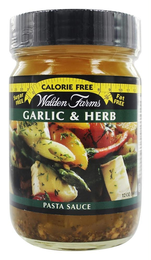 Walden Farms: Calorie Free Pasta Sauce Garlic & Herb, 12 Oz