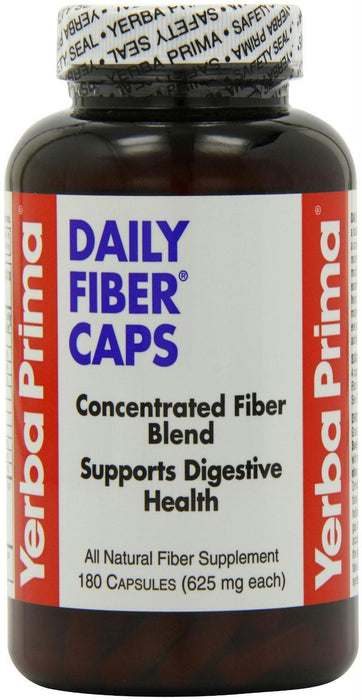 Yerba Prima: Daily Fiber Caps 625 Mg, 180 Capsules