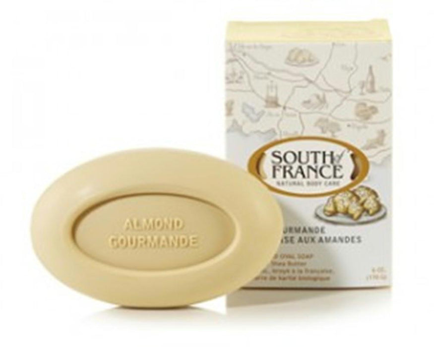 South Of France: French Milled Oval Soap Almond Gourmande, 6 Oz