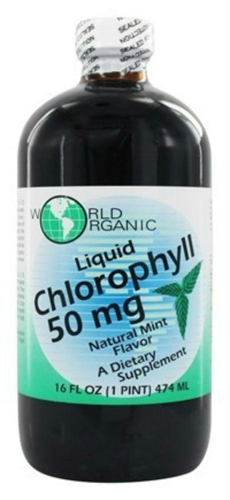 World Organic: Liquid Chlorophyll Mint 50 Mg, 16 Oz