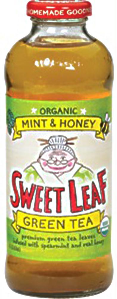 Sweet Leaf Tea: Organic Mint & Honey Green Tea, 64 Oz