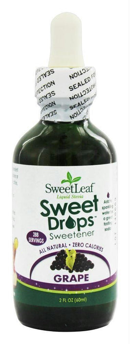 Sweetleaf: Liquid Stevia Sweet Drops Sweetener Grape, 2 Oz