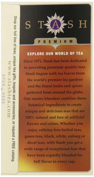 Stash Tea: Premium Herbal Tea Spice Dragon Red Chai Caffeine Free 18 Tea Bags, 1.2 Oz