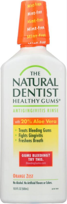 Natural Dentist: Mouthrinse Orange Zest, 16 Oz