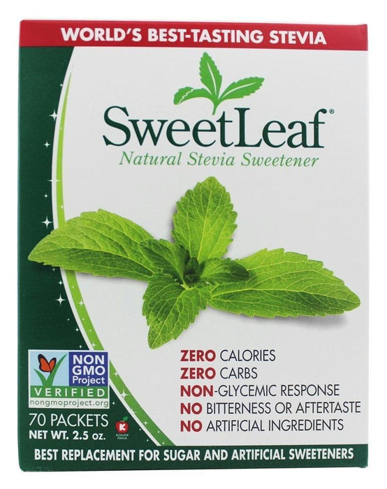 Sweetleaf: Natural Stevia Sweetener, 70 Packets