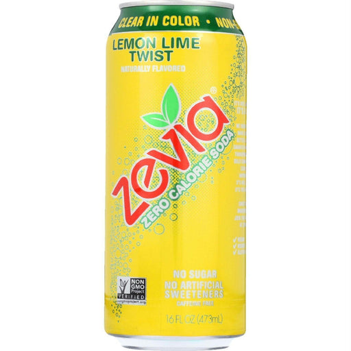 Zevia: Soda Lemon Lime Twist, 16 Oz