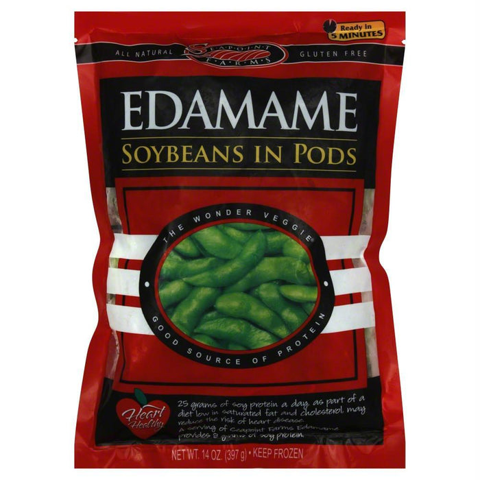 Sea Point Farms: Edamame Soybean In Pods Frozen, 14 Oz