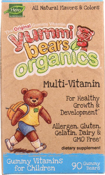 Yummi Bears: Organics Complete Multi-vitamin, 90 Gummy Bears