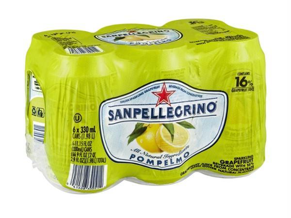 San Pellegrino: Sparkling Grapefruit Beverage 6 Count, 66.9 Oz