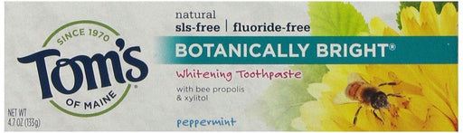 Tom's Of Maine: Botanically Bright Whitening Toothpaste Peppermint, 4.7 Oz