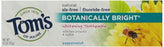 Tom's Of Maine: Botanically Bright Whitening Toothpaste Peppermint, 4.7 Oz