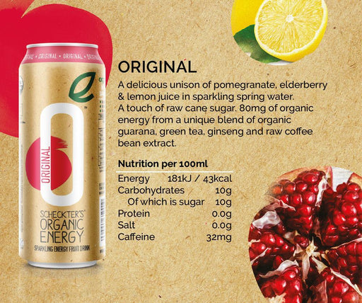 Scheckters Original: Organic Energy Beverage, 8.4 Oz