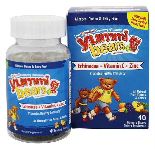 Yummi Bears: Echinacea + Vitamin C + Zinc, 40 Gummy Bears