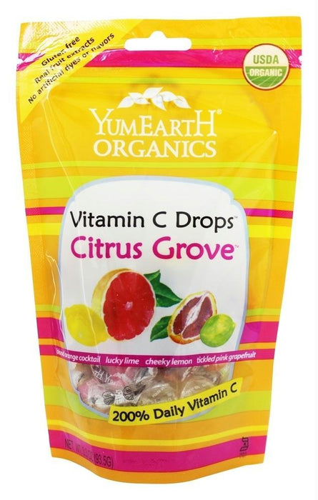 Yummy Earth: Organics, Organic Vitamin C Drops Citrus Grove, 3.3 Oz