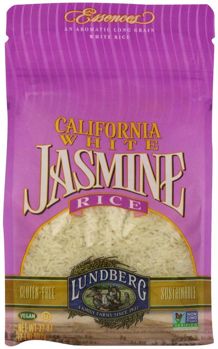 Lundberg: Gluten Free California White Jasmine Rice, 2 Lb