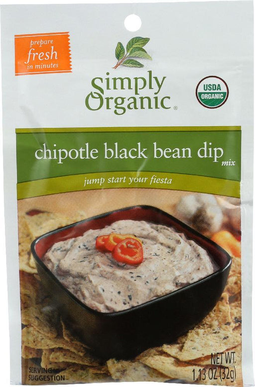 Simply Organic: Chipotle Black Bean Dip Mix, 1.13 Oz