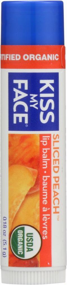 Kiss My Face: Lip Balm Sliced Peach, .18 Oz