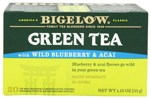 Bigelow Tea: Green Tea Wild Blueberry & Acai, 20 Tea Bags