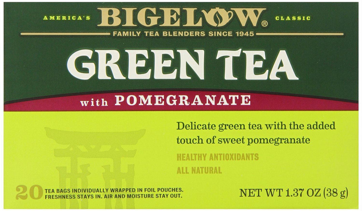 Bigelow: Green Tea With Pomegranate 20 Tea Bags, 1.37 Oz