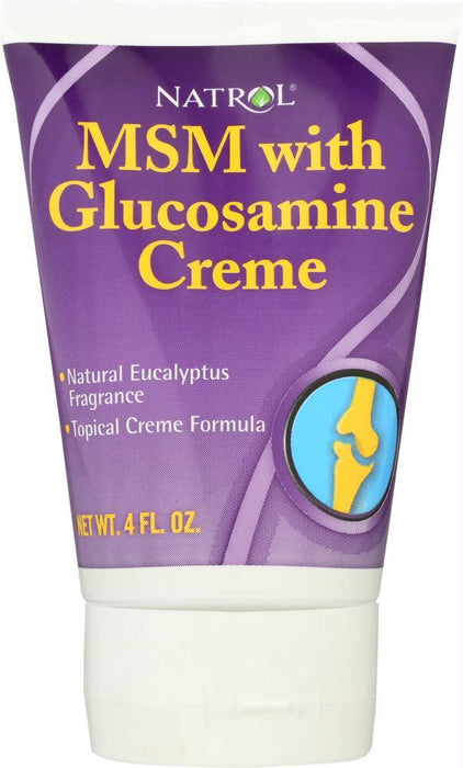 Natrol: Msm Creme Glucosamine, 4 Fl Oz