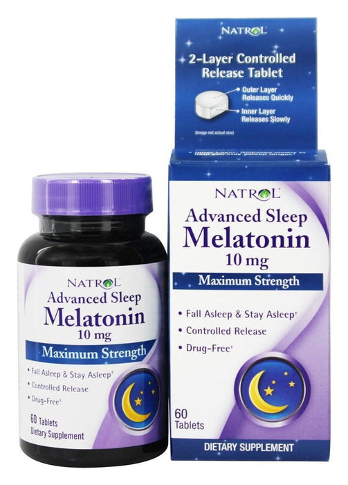 Natrol: Advanced Sleep Melatonin 10 Mg, 60 Tablets