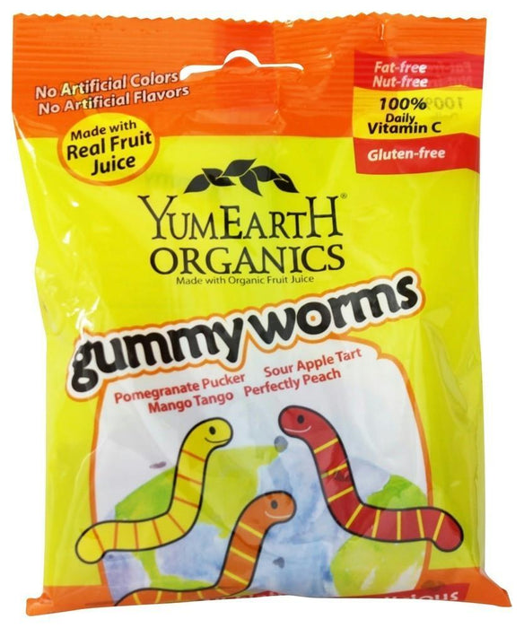 Yumearth: Organics Gummy Worms, 2.5 Oz