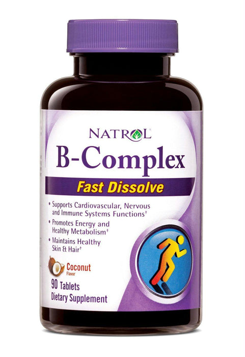 Natrol: B-complex Fast Dissolve Coconut Flavor, 90 Tablets