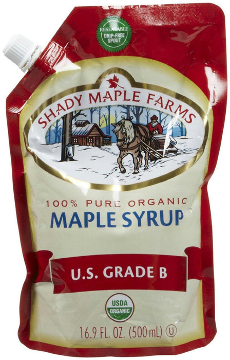 Shady Maple Farms: Organic Grade B Smart Sak Maple Syrup, 16.9 Oz