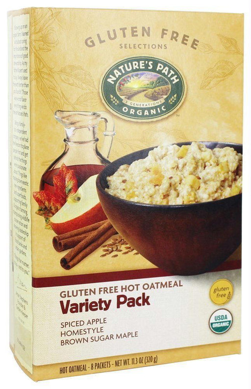 Nature's Path: Organic Gluten Free Variety Pack Hot Oatmeal 8 Packets, 11.3 Oz