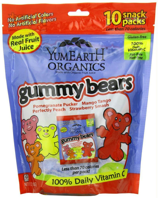 Yumearth Organics: Gummy Bears 10 Snack Packs, 7 Oz