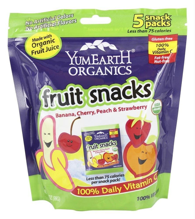 Yumearth Organics: Organic Fruit Snacks 5 Snack Packs, 3.5 Oz