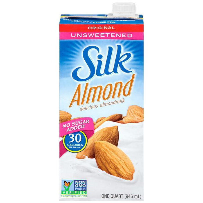 Silk: Pure Almond Unsweetened Almondmilk Original, 32 Oz