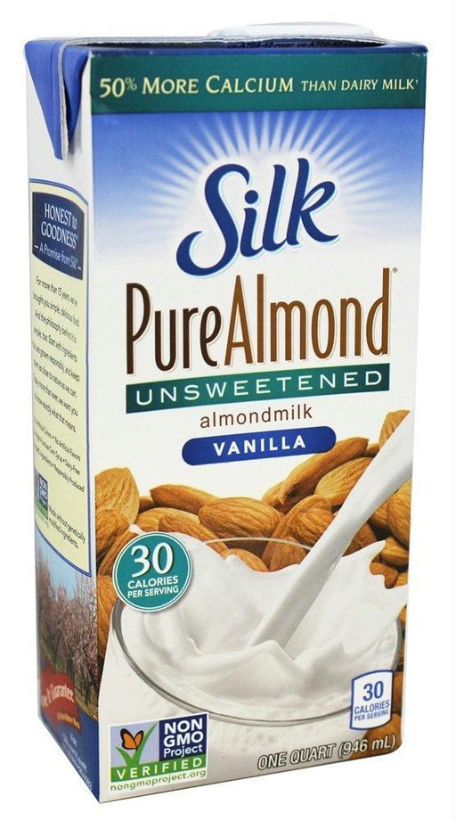 Silk: Pure Almond Unsweetened Almondmilk Vanilla, 32 Oz