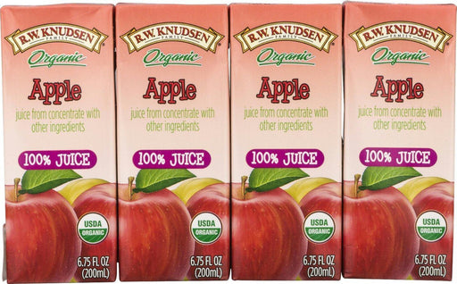 R.w. Knudsen: Family Organic Juice Apple 4 Count, 27 Oz