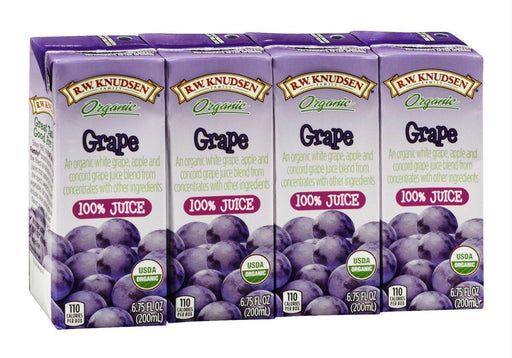 R.w. Knudsen: Family Organic Juice Grape 4 Count, 27 Oz