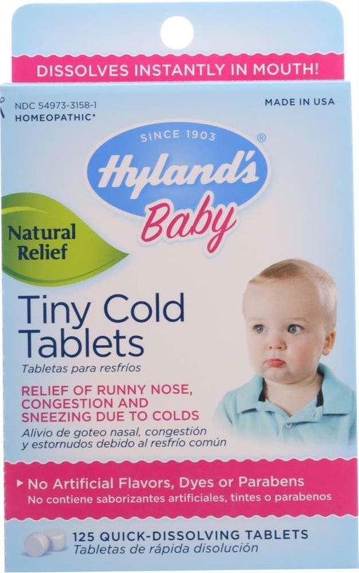 Hyland's: Baby Tiny Cold Tablets, 125 Quick-dissolving Tablets