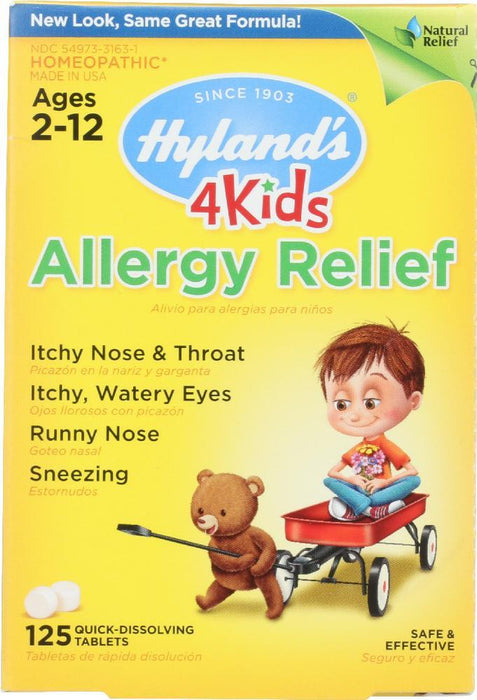 Hyland's: 4 Kids Allergy Relief, 125 Quick-dissolving Tablets