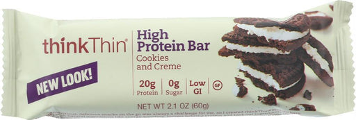 Thinkthin: High Protein Bar Cookies And Creme, 2.1 Oz